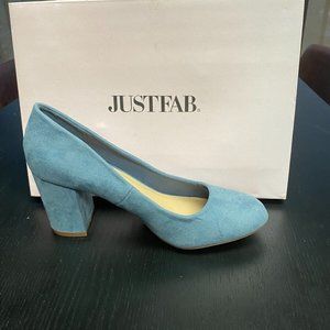 Just FAB Pumps Akela Dusty Blue Size 7.5 New In Box